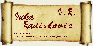 Vuka Radišković vizit kartica